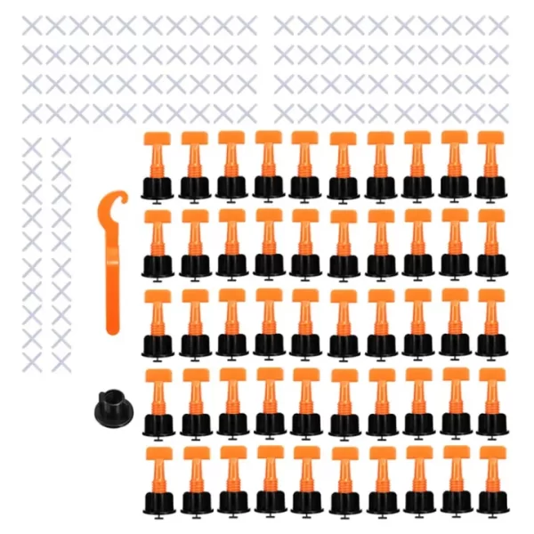 50 Set Tile Leveling System Kit with Tile Leveler & Special Wrenches & 2mm Tile Spacers Durable - টাইল লেভেলিং কিট
