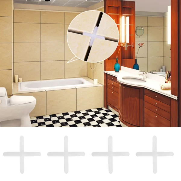 2500Pcs Ceramic Tiler Plasitc Tile Spacer Plumber Reuseable Leveling System 1mm/1.5mm - সিরামিক টাইল স্পেসার