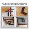 Aluminum Alloy Multi Angle Ruler Finder Measure Ruler with 2 Drill - অ্যালুমিনিয়াম মাল্টি-অ্যাঙ্গেল রুলার