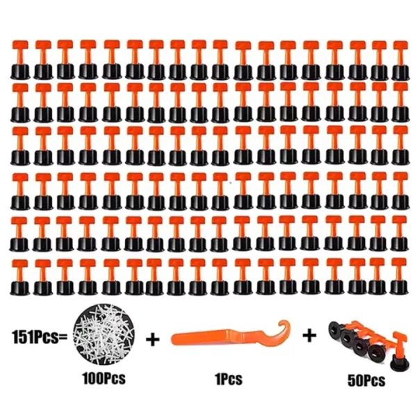 50 Set Tile Leveling System Kit with Tile Leveler & Special Wrenches & 2mm Tile Spacers Durable - টাইল লেভেলিং কিট