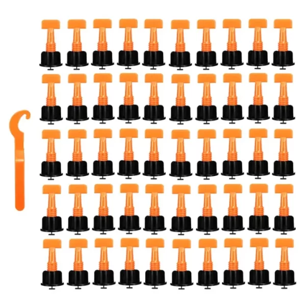 50 Set Tile Leveling System Kit with Tile Leveler & Special Wrenches & 2mm Tile Spacers Durable - টাইল লেভেলিং কিট